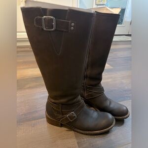 L.L. Bean Brown Leather Riding Boots -made in Brazil Size 6.5M equestrian